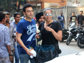 Bipasha Basu and Karan Singh Grover spotted at Indigo