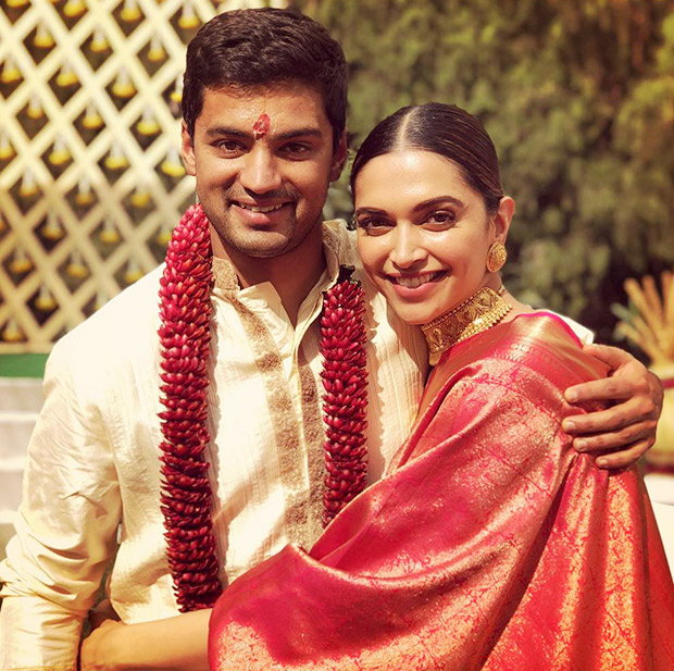 Deepika Padukone dons a royal red saree and it was ed by a special someone