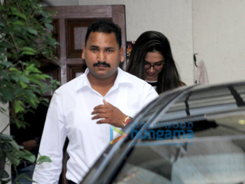 Deepika Padukone snapped post salon session