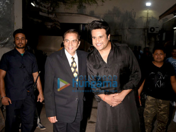 Dharmendra and Neil Nitin Mukesh snapped on the sets of The Drama Company