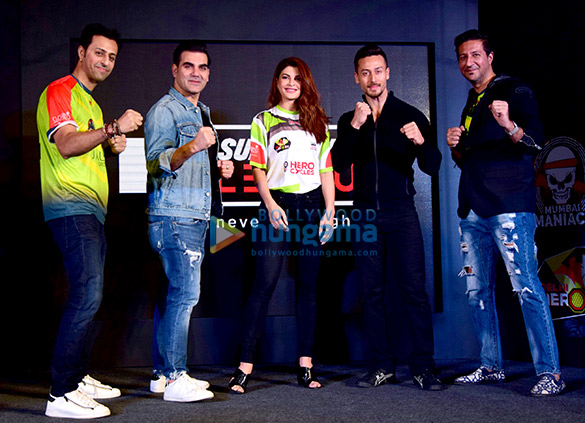 jacqueline fernandez tiger shroff arbaaz khan and others at super fight league press meet 1