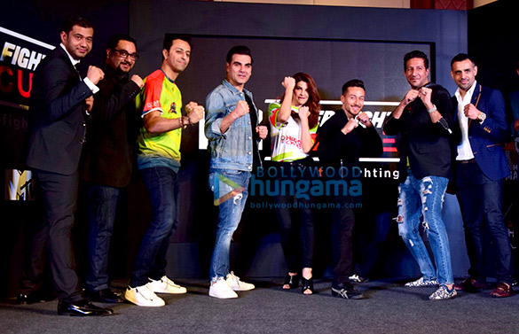 Jacqueline Fernandez, Tiger Shroff, Arbaaz Khan and others at Super Fight League press meet