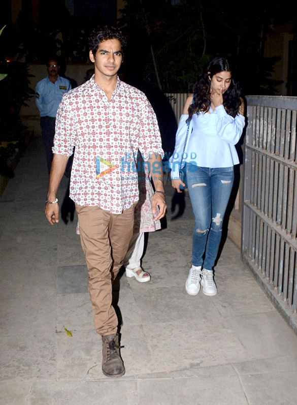 Janhvi Kapoor and Ishaan Khatter spotted having dinner at Shahid Kapoor’s home