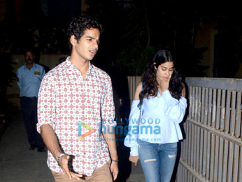 Janhvi Kapoor and Ishaan Khatter spotted having dinner at Shahid Kapoor's home