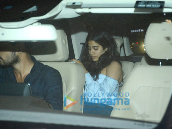 Janhvi Kapoor and Ishaan Khatter spotted having dinner at Shahid Kapoor's home