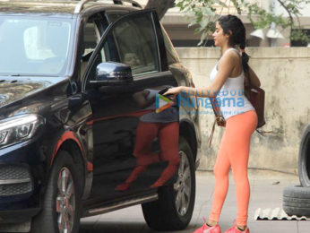 Janhvi Kapoor spotted outside her gym