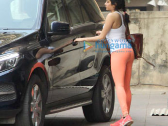 Janhvi Kapoor spotted outside her gym