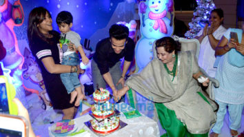 Karan Johar with Roohi and Yash at Tusshar Kapoor’s son Laksshya’s Christmas party