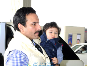 Kareena Kapoor Khan, Saif Ali Khan and Taimur spotted going to Delhi