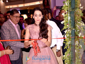 Karisma Kapoor graces the opening of Neeru's showroom at Infinity Malad