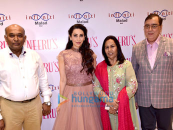 Karisma Kapoor graces the opening of Neeru's showroom at Infinity Malad