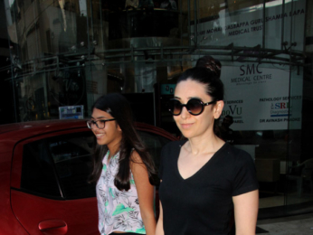 Karisma Kapoor snapped with her daughter