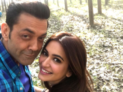 Kriti Kharbanda shares a selfie with co-star Bobby Deol from the sets of Yamla Pagla Deewana Phir Se