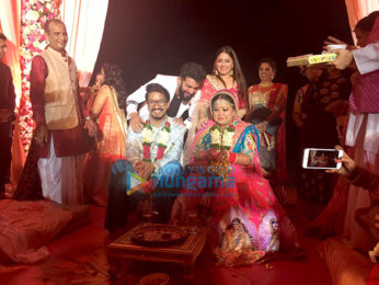 Mahi Vij snapped attending Bharti Singh's wedding