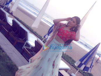Mahi Vij snapped attending Bharti Singh's wedding