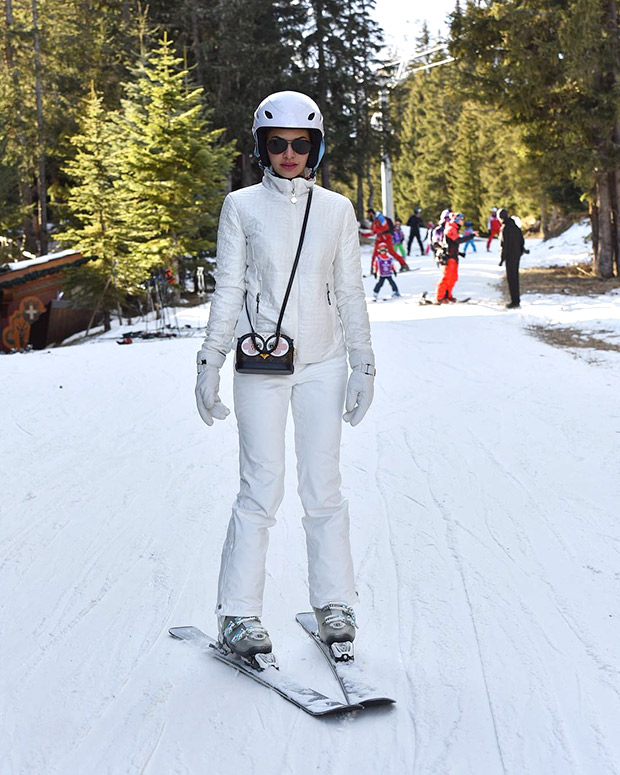 NOSTALGIA Jacqueline Fernandez shares a picture of her in a skiing costume