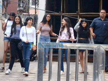 Nysa Devgn spotted with friends in Bandra