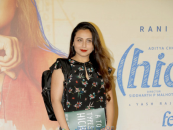 Rani Mukerji snapped at the trailer launch of her film Hichki