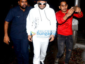 Ranveer Singh snapped at a recording studio