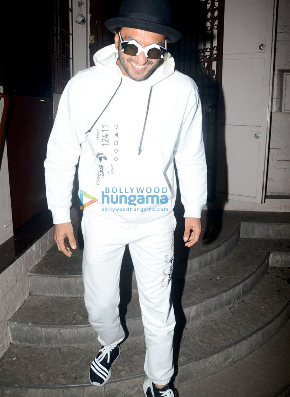 ranveer singh snapped at a recording studio 10