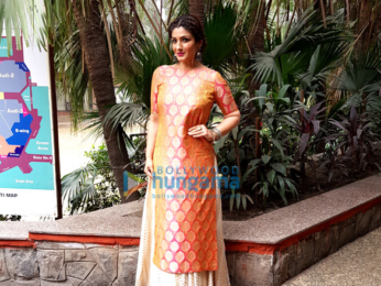 Raveena Tandon looks stunning in a Warp n Weft ensemble for an NGO event in Delhi