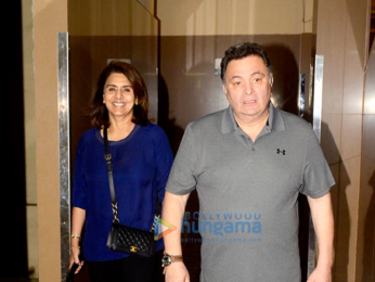 Rishi Kapoor and Neetu Singh snapped at PVR Juhu