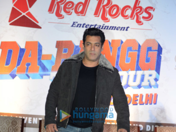 Salman Khan, Kriti Sanon, Sonakshi Sinha and others at Dabangg Tour press conference in Delhi