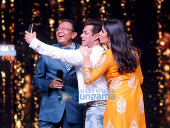 Salman Khan and Katrina Kaif on the sets of 'Dance India Dance'