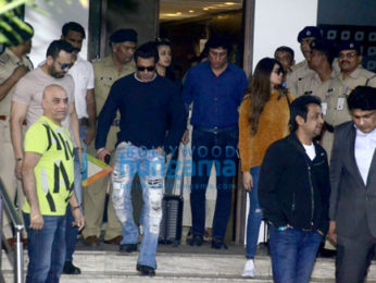 Salman Khan snapped returning from the Dabbang Tour
