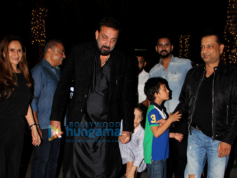 Sanjay Dutt snapped with his family at Yauatcha in Bandra