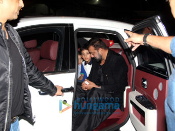 Sanjay Dutt snapped with his family at Yauatcha in Bandra