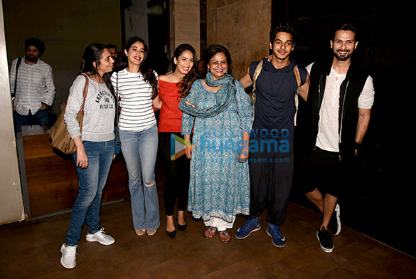 Shahid Kapoor, Mira Rajput, Janhvi Kapoor and others at Ishaan Khatter’s Beyond The Clouds screening