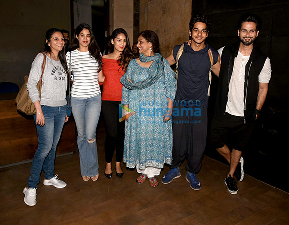 shahid kapoor mira rajput janhvi kapoor and others at ishaan khatters beyond the clouds screening 4