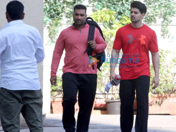 Shahid Kapoor and Sooraj Pancholi snapped at the gym