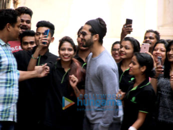 Shahid Kapoor snapped at a salon