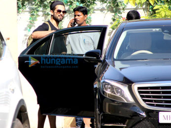 Shahid Kapoor snapped at the gym