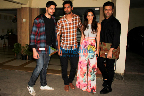 Sidharth Malhotra, Karan Johar, Kiara Advani and Neha Dhupia spotted at Bandra