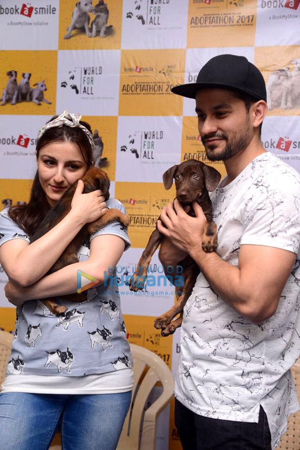 Soha Ali Khan, Kunal Khemu and others attend the Adoptathon event Soha Ali Khan, Kunal Khemu and others attend the Adoptathon event