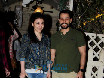 Soha Ali Khan and Kunal Khemu snapped at Smoke House Deli in Bandra
