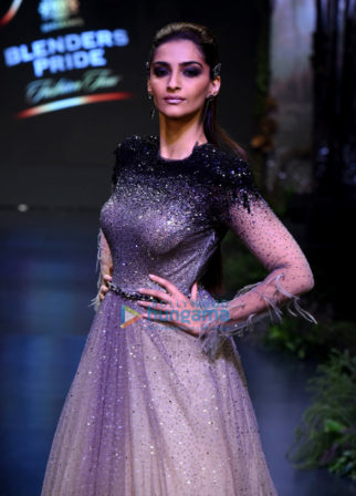 Sonam Kapoor walks the ramp for Tarun Tahiliani at Blenders Pride Fashion Tour