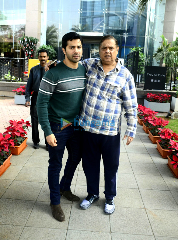 Varun Dhawan snapped with his family