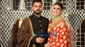 Virat Kohli and Anushka Sharma snapped at their Delhi wedding reception