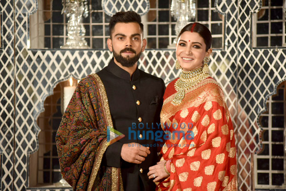 virat kohli and anushka sharma snapped at their delhi wedding reception 2
