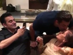 WATCH: Salman Khan gives a sweet kiss to mom Salma Khan on her 75th birthday