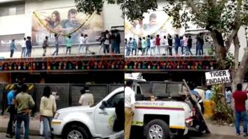Watch: Salman Khan’s fans go crazy at Chandan; garland poster of Tiger Zinda Hai and shower milk