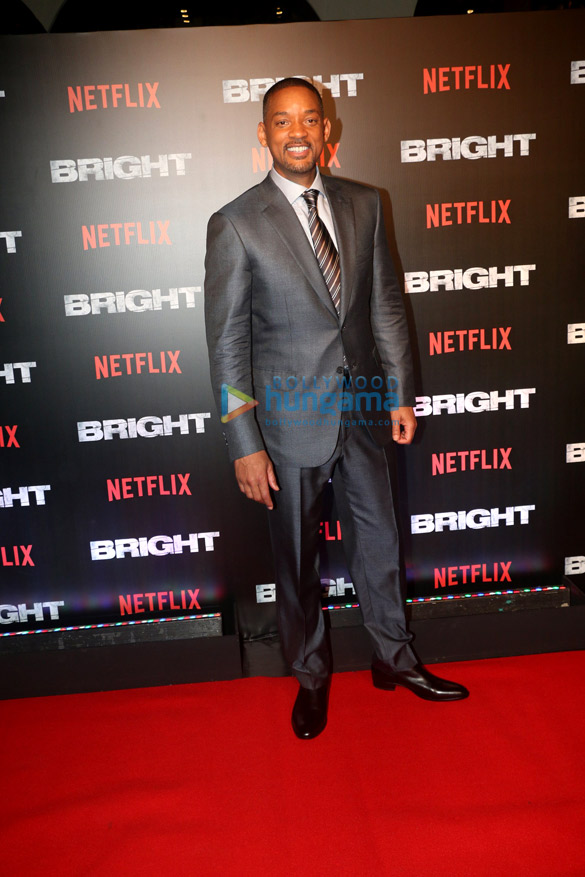 will smith and others grace the premiere of bright 1