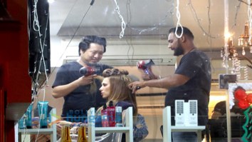 Iulia Vantur snapped at Juice Salon