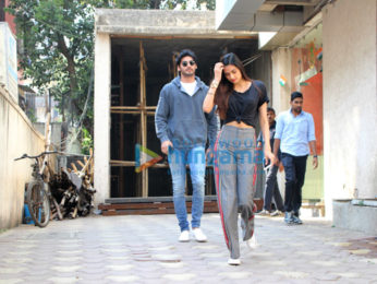 Ahan Shetty and Athiya Shetty spotted at a clinic