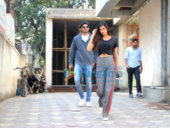 Ahan Shetty and Athiya Shetty spotted at a clinic
