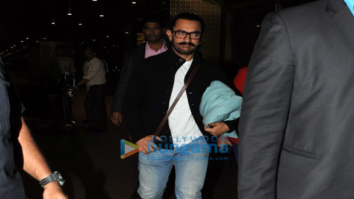 Aamir Khan returns from Singapore